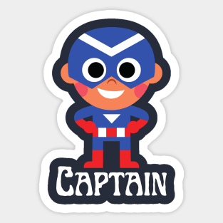 Avonger Captain Super Hero | Dark Colors Combination Sticker